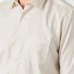 Van Heusen Beige Cotton Regular Fit Shirt image 4