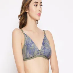 Clovia Multicolor Printed Non Padded Bra (Pack of 2) image 4