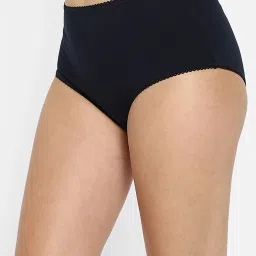 Clovia Navy Cotton Hipster Panty image 3