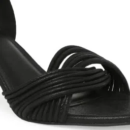 Tao Paris Women's Black Ankle Strap Sandals image 5