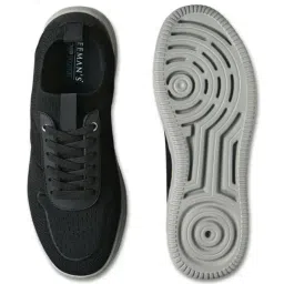 Neemans Men's Black Casual Sneakers image 3