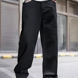 BAESD Men Relaxed Fit High-Rise Light Fade Stretchable Jeans-picture-22