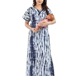 Moda Rapido Women Printed Maxi Nightdress-picture-12