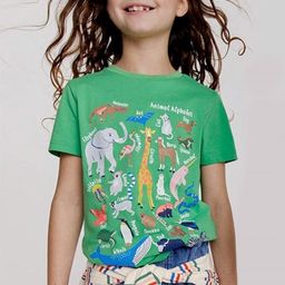 LULU & SKY Kids Typography Printed Pure Cotton Pockets T-shirt-picture-10