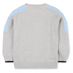 Cherry Crumble By Nitt Hyman Kids Grey Applique Sweater image 2