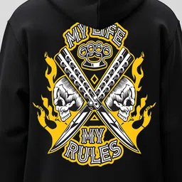 BENNY BROOKS Men Printed Hooded Sweatshirt image 4