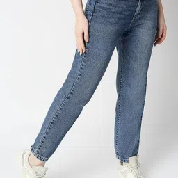 Kraus Jeans Women High-Rise Low Distress Light Fade Jeans image 4