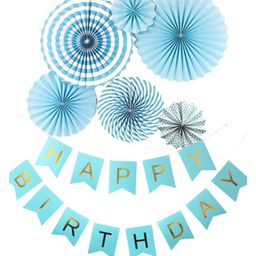 Bubble Trouble Happy Birthday Decoration KIt Blue - Pack Of 7-picture-38