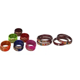 SOMIL Set Of 16 Stone-Studded Bangles-picture-33