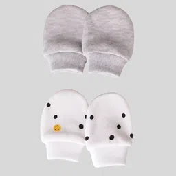 mothercare Pack Of 2 Printed Pure Cotton Mittens-picture-25