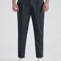 Banana Club Men Relaxed Pleated Trousers-image-86