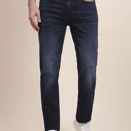 JADE BLUE Men Straight Fit Mid-Rise Light Fade Jeans-picture-9
