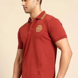 United Colors of Benetton Contrast Trims Polo Collar T-shirt image 3