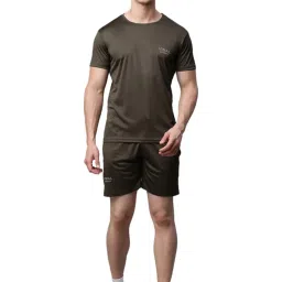 Vimal Jonney Olive Green Regular Fit Nightwear Set image 1