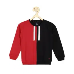 Allen Solly Junior Red & Black Solid Sweatshirt-image-43