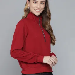 Kotty Maroon Full Sleeves Sweatshirt image 3