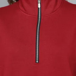 Kotty Maroon Full Sleeves Sweatshirt image 4
