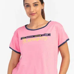 Globus Pink Graphic Printed Sports T-Shirt-picture-14