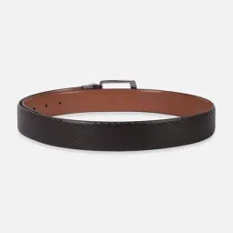 Van Heusen Black & Brown Textured Reversible Belt image 2