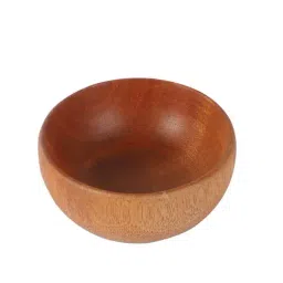 NATURALLYOURS Brown Acacia Wood Small Dip Bowl - Set of 2 image 3