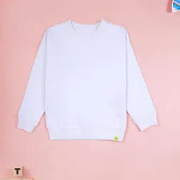 Kiddopanti Boys White and Navy Printed Sweatshirt with Trackpants image 2