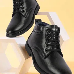 Fausto Men's Black Derby Boots-picture-18