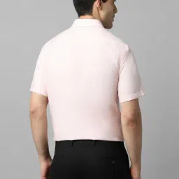 Louis Philippe Pink Cotton Regular Fit Shirt image 2