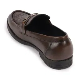 FAUSTO Men's Tan Casual Loafers image 4