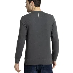Van Heusen Dark Grey Cotton Regular Fit Sweatshirt image 2