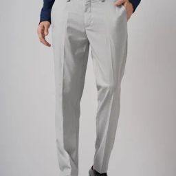 Celio Lt Grey Slim Fit Trousers-picture-42