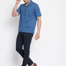 Even Blue Regular Fit Printed Shirt image 5