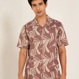 7 Alt By Pantaloons Atmosphere Cotton Slim Fit Printed Shirt-picture-32