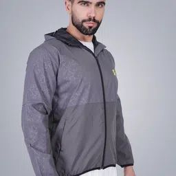 GOTO Men Lightweight Training or Gym Sporty Jacket with Embroidered image 2
