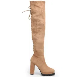 Flat N Heels Women's Khaki Casual Booties-picture-18