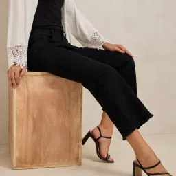 showoffff SHOWOFF Black Solid Jeans image 5