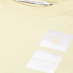 Calvin Klein Jeans Brand Logo Printed Pure Cotton T-shirt image 3