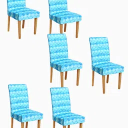 Alina decor Digital Printed Set Of 6 Chair Covers image 2