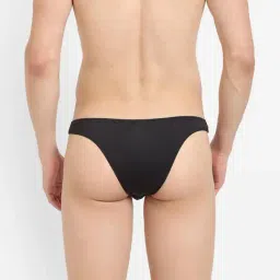 La Intimo Black Polyester Relaxed Fit Solid Briefs image 2