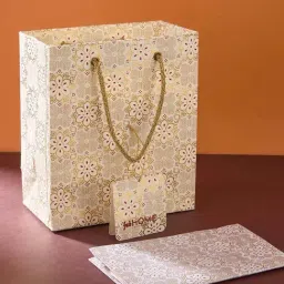 Fabindia Home Multicolor Paper Small Gift Bag-picture-38