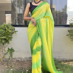 Rangtulika Ethnics Striped Art Silk Ready to Wear Saree-picture-11