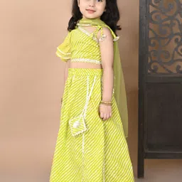 Superminis Girls Printed Ready to Wear Lehenga & Blouse With Dupatta image 4
