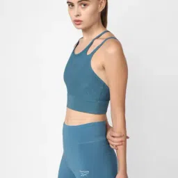 Reebok Blue Striped Sports Tank Top image 3