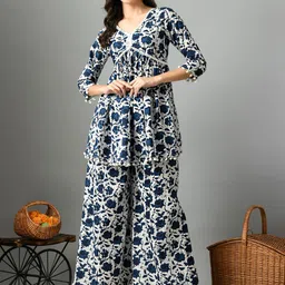 Sangria Printed A-Line Kurta Sets-picture-13