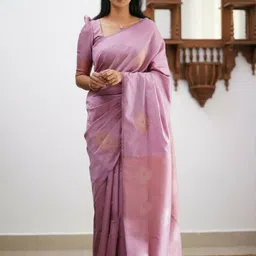 VILLE FASHION Woven Design Zari Art Silk Kanjeevaram Saree-picture-37