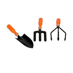 Go Hooked Orange & Black Set of 3 Gardening Hand Cultivator Trowel & Weeding Fork-picture-46