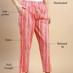 Kryptic Pack Of 2 Printed Pure Cotton Relaxed Fit Lounge Pants image 3