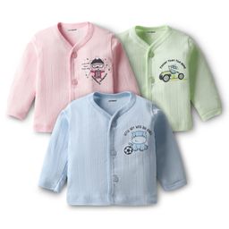 CUCUMBER Sinker Knit Full Sleeves Jhablas with Animal Print Pack of 3 - Baby Pink Light Blue & Green-picture-9