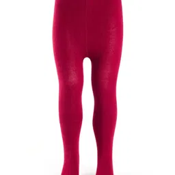 cute walk by babyhug Cutewalk by Babyhug Anti Bacterial Footed Solid Color Tights - Maroon-picture-11