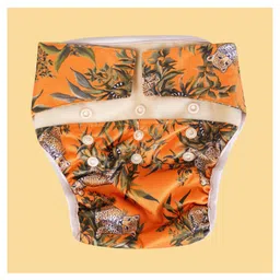 Elly Belly Reusable cloth diaper Velcro Closure Free Size (03 Months to 3 Years) - Leopard Printed-picture-12