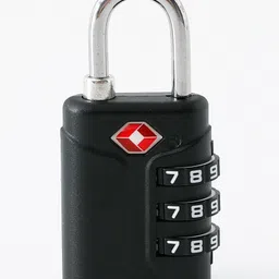 fab n funky Small Luggage Lock with 3 Digit Number Lock - Black| Sturdy & Durable| Ideal for Trolleys, Air Bags, Duffle Bag, Suitcase-picture-24